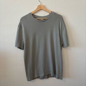 Zara Modern Minimalist Sage Green Boxy T Shirt - Streetwear Essential